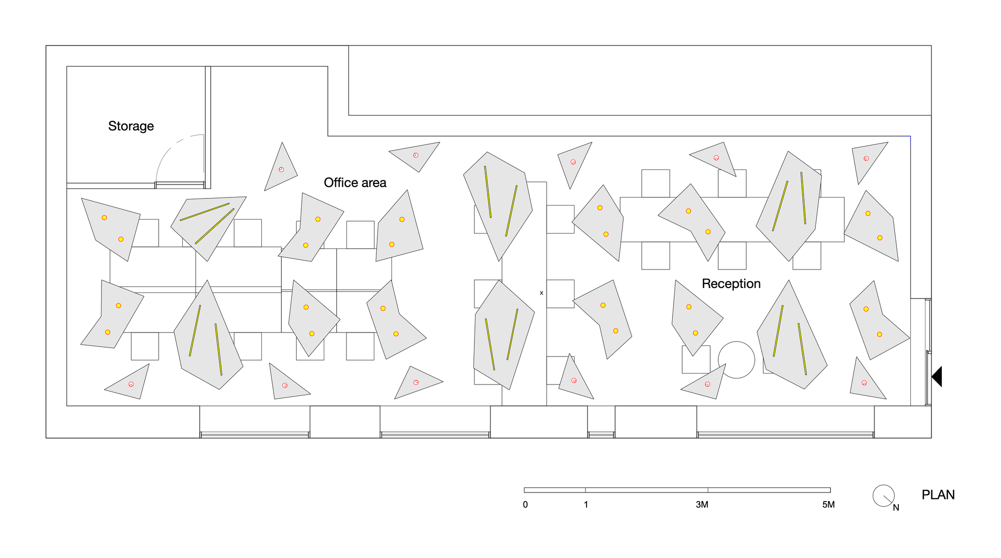 Kakushin Office floor plan