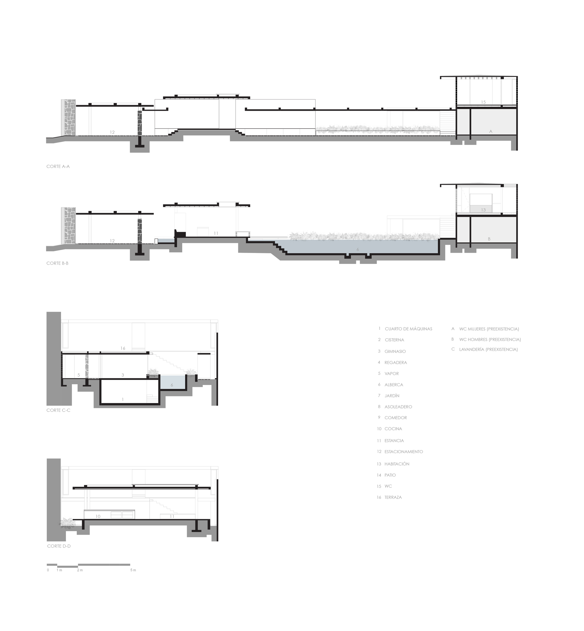 Hummingbird House sections