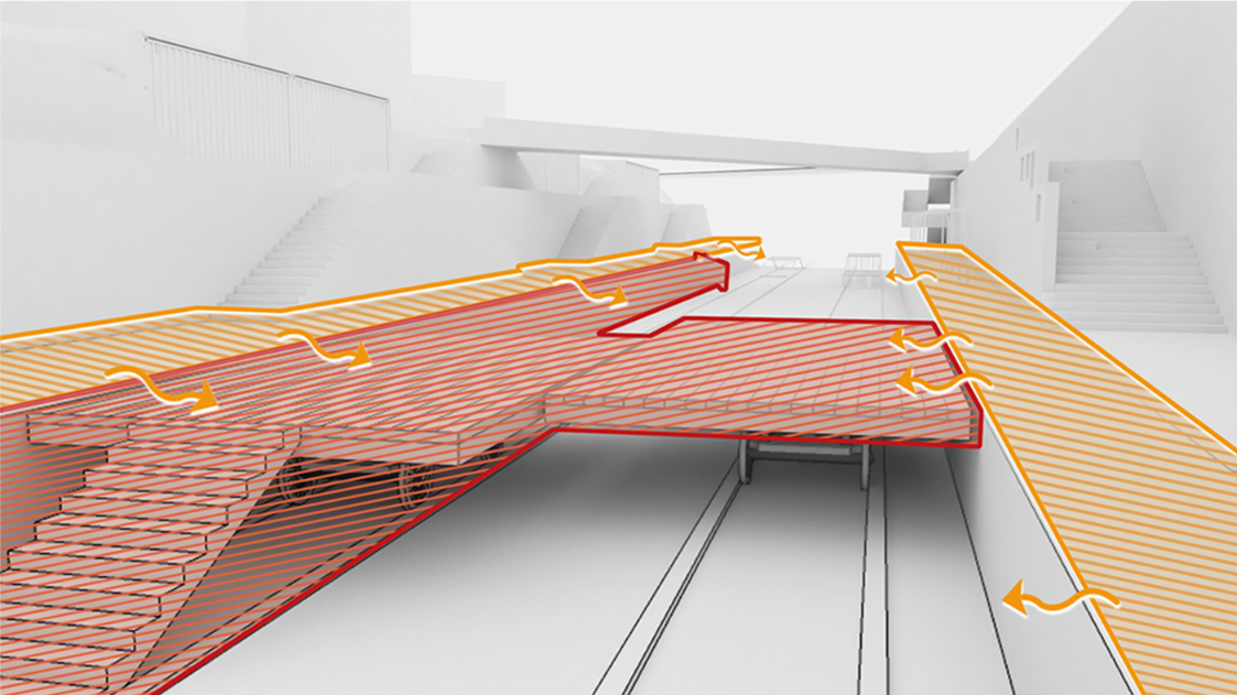 Sliding platform system introduces flexible, reconfigurable surfaces that activate interaction and urban engagement.