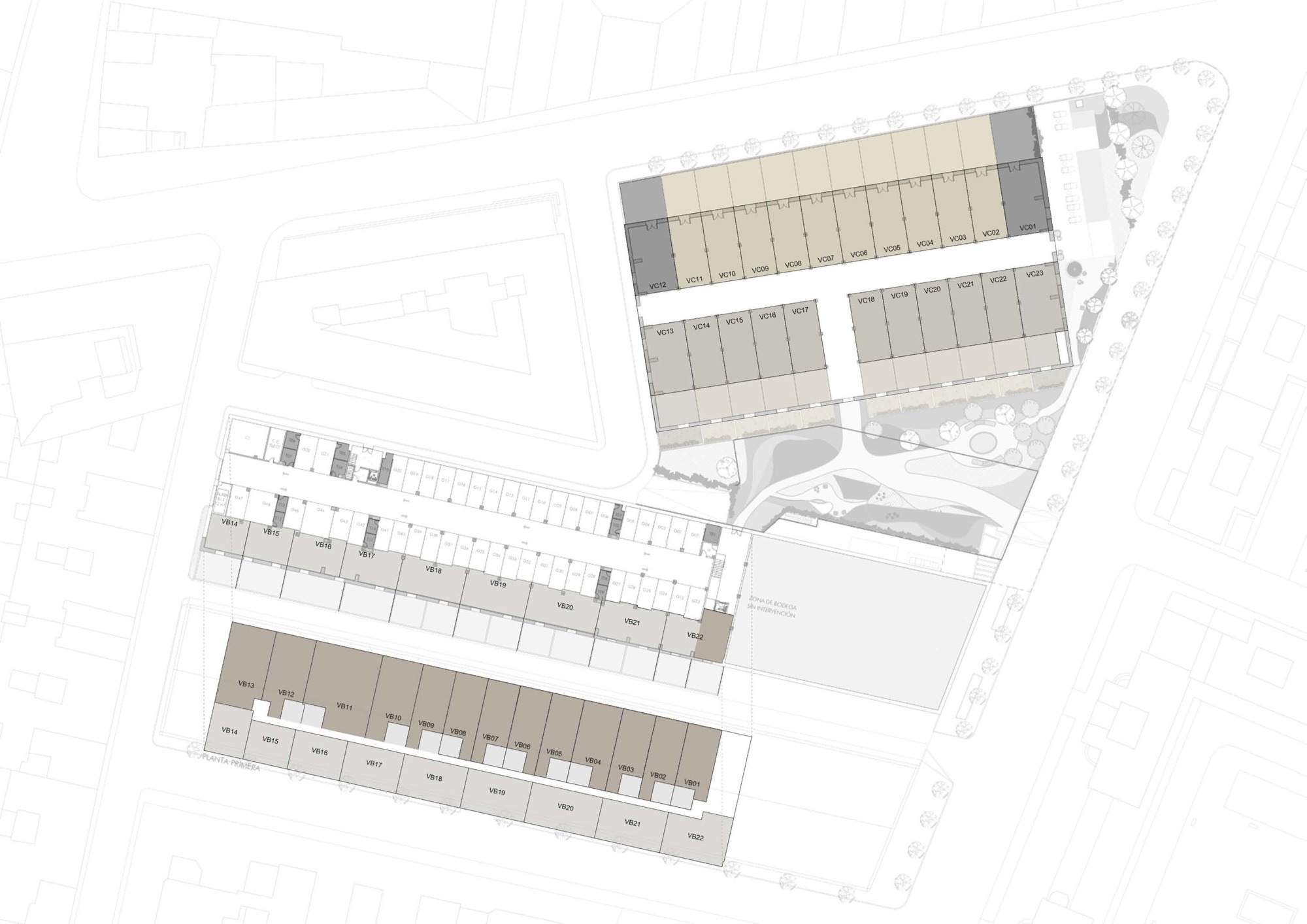 Schematic site plan