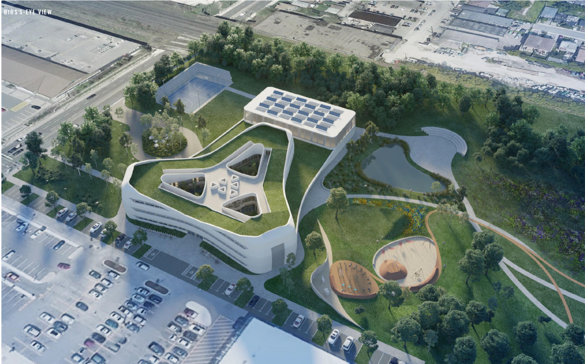 Organic school architecture merges landscape, learning, and sustainability into one interconnected educational environment.