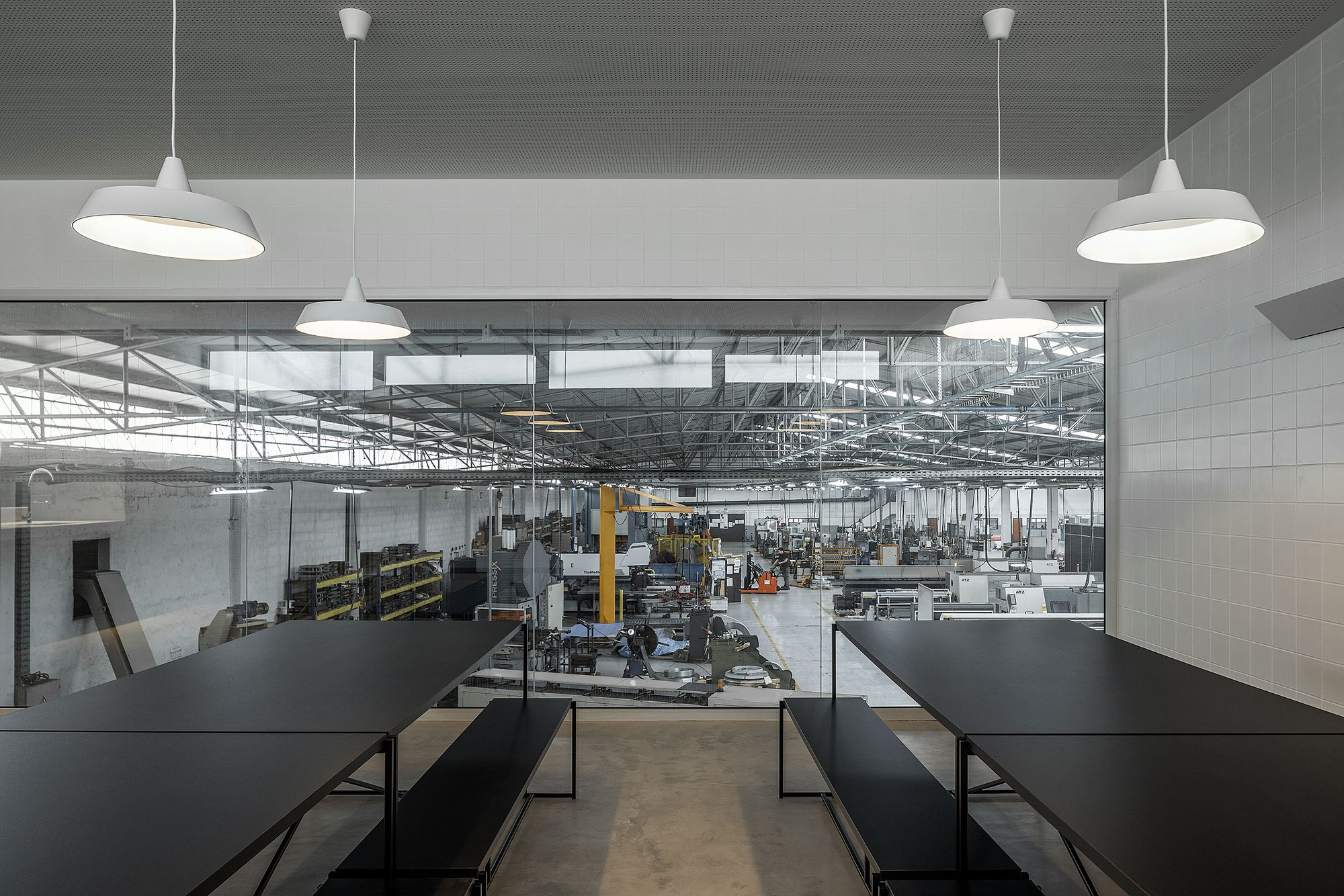 Raw material palette defines a refined industrial aesthetic
