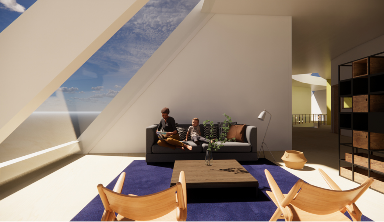 Daylit living spaces create warmth, comfort, and a sense of belonging.