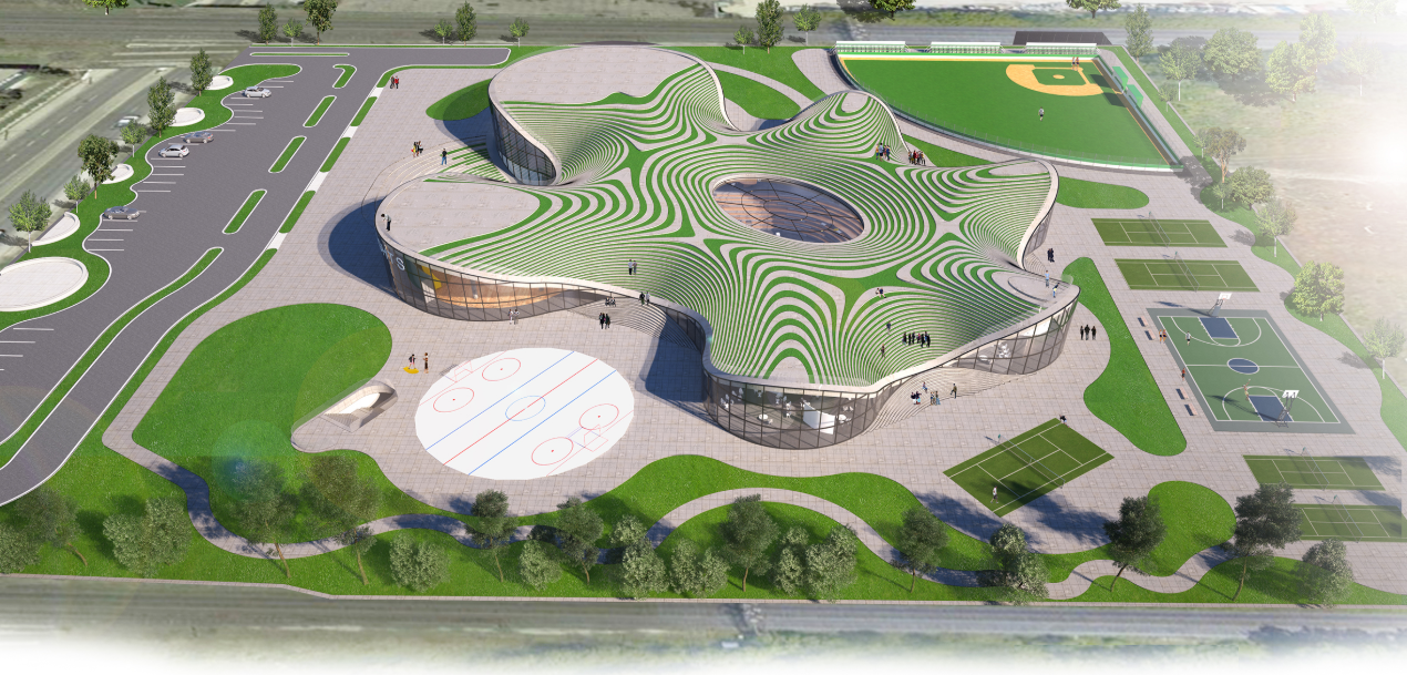 A fluid green roof transforms Seeker Heights High School into a landscape-driven learning environment centered around collaboration and exploration.