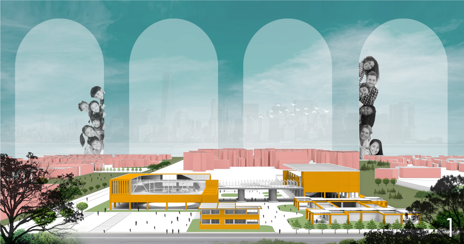 A contemporary school architecture vision designed to inspire independence, creativity, and collaborative learning.