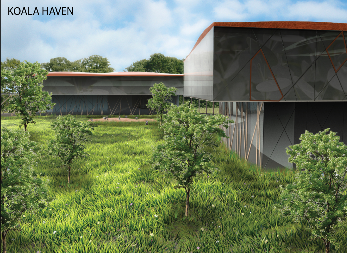 Rehabilitation habitat embedded within a green courtyard ecosystem