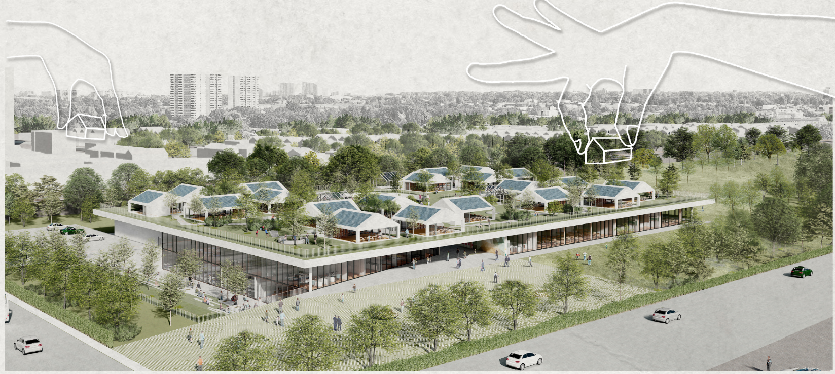 Fresh Air School creates a nature-integrated learning environment where open classrooms and green landscapes redefine educational architecture.