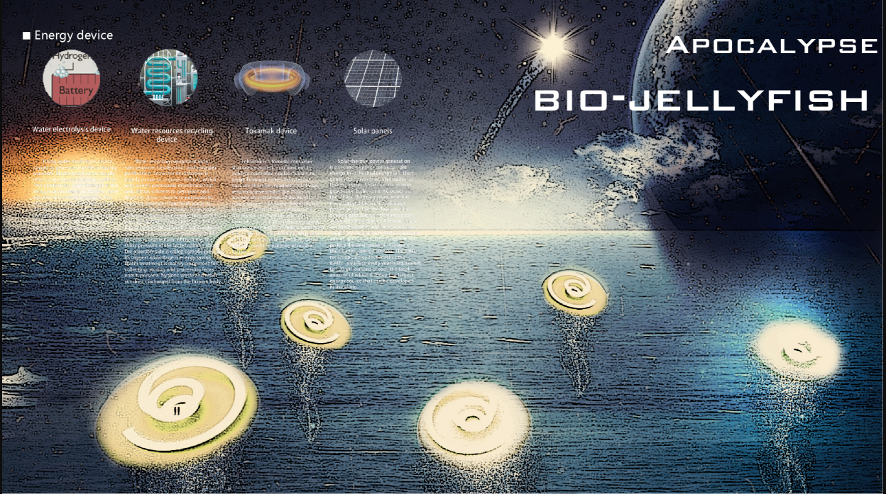 Energy systems support the Bio-Jellyfish units across the oceanic survival network.