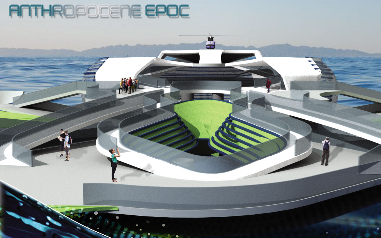 Futuristic floating research hub redefining sustainable marine architecture in the Adriatic Sea.