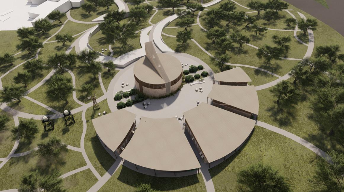 The chapel-centered campus creates a harmonious connection between culture, education, and nature.