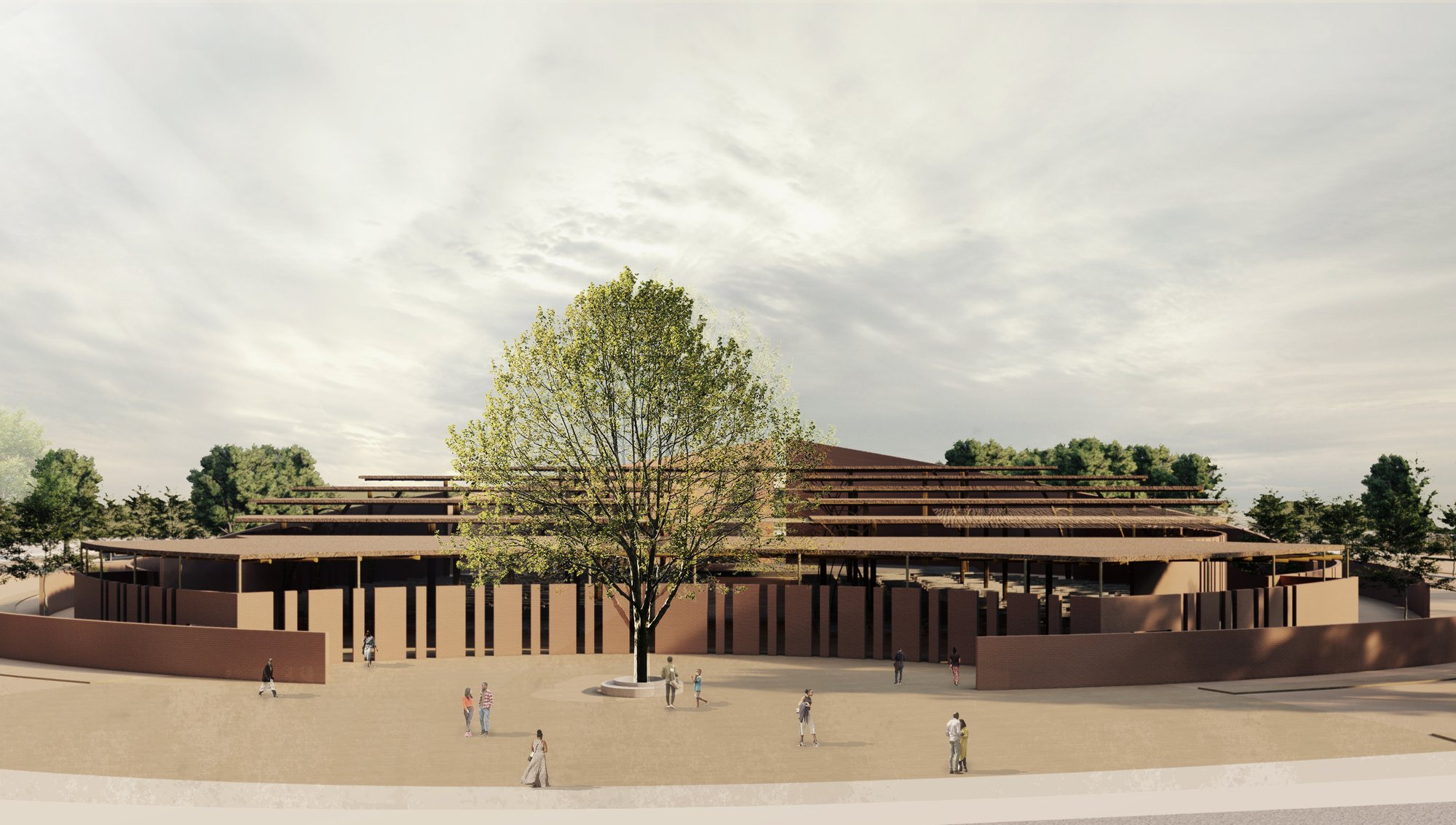 Surrounded by nature and gathering spaces, the Eco-Chapel becomes a community-centered destination for reflection and connection.