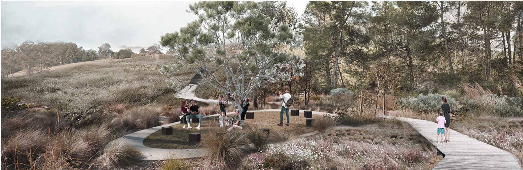 A landscaped habitat designed for education, ecological awareness, and respectful wildlife encounters.