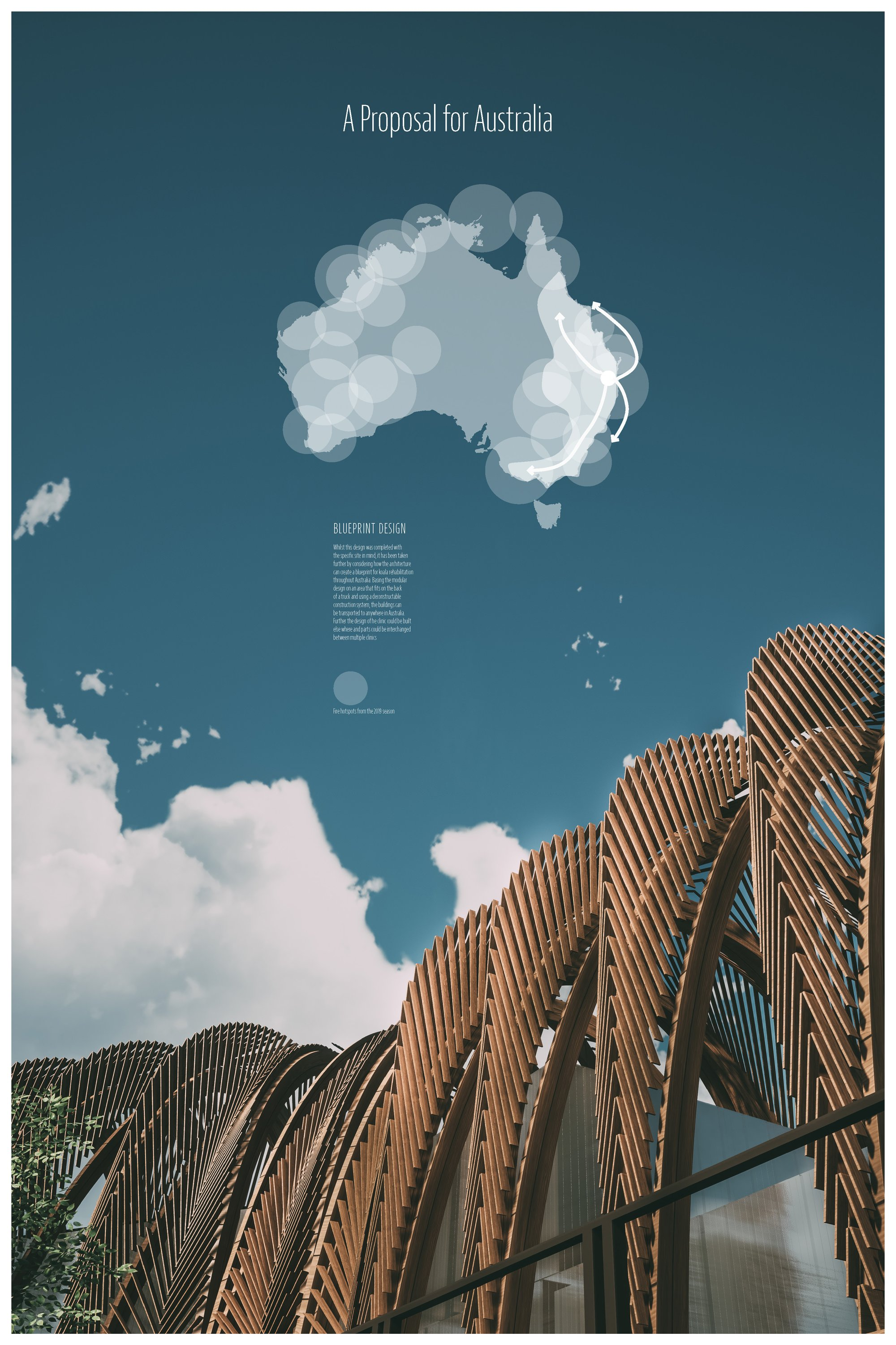A scalable design strategy enables rehabilitation facilities to be relocated across Australia when needed.