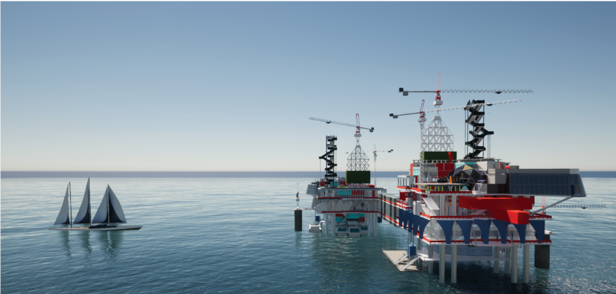 Public spaces merge maritime architecture with immersive civic experiences above the sea.