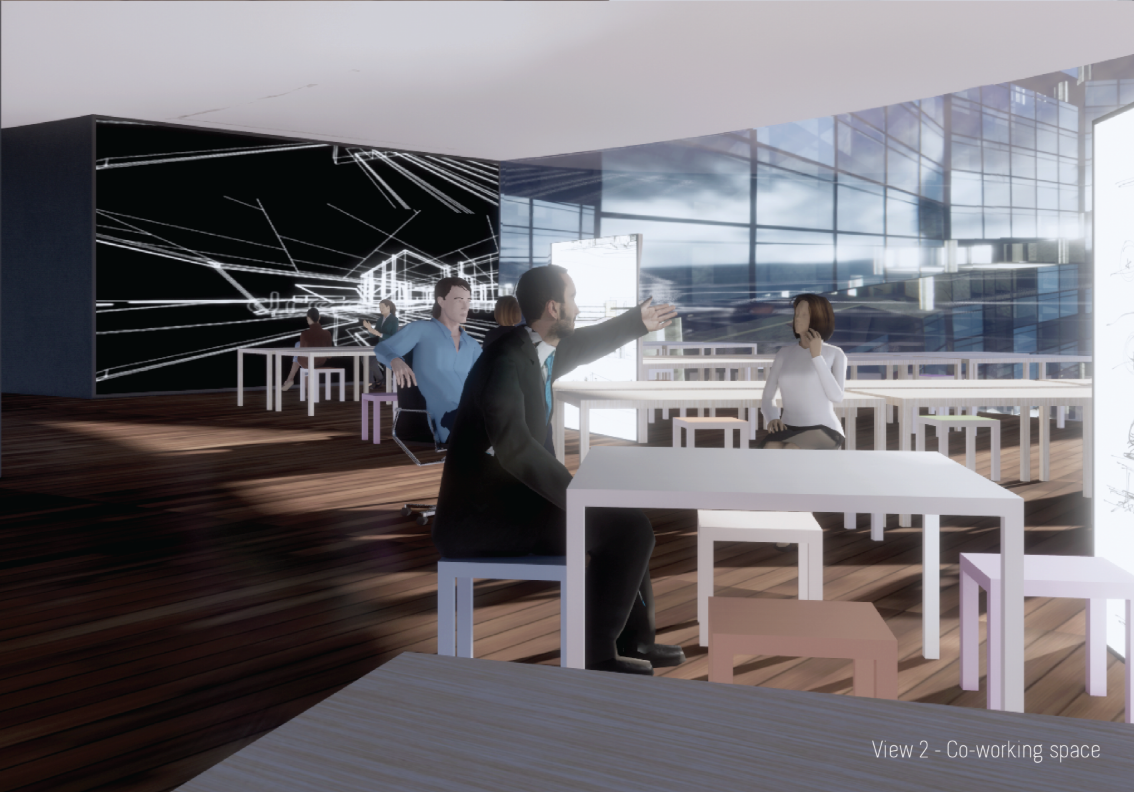 Collaborative co-working space supports focused work, discussion and interaction within the interconnected VORTEX community.