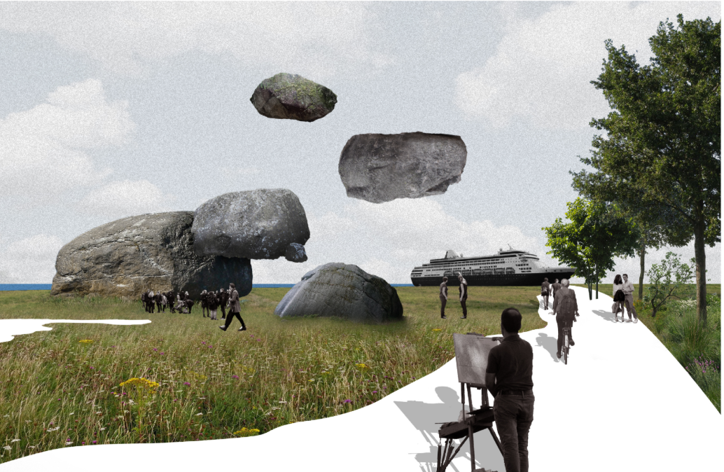 Glacial boulders inspire the landscape and architectural identity of Post Estonia