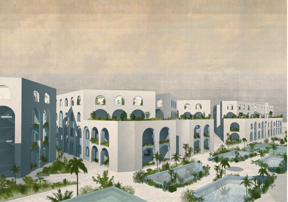 Millefiori’s courtyard-centered senior living community in Rabat