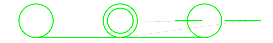 Fig. 5 Connecting corresponding points with lines; source: own elaboration