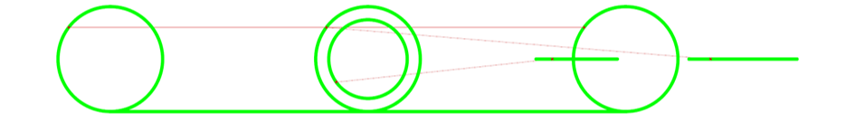 Fig. 8 Positioning of connecting rods for parameter value 0.600; source: own elaboration