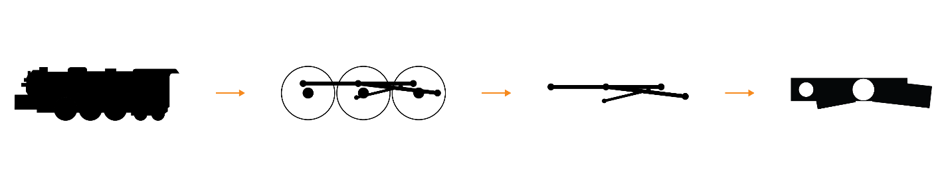Fig. 12 Simplified schematic of the architectural form generation; source: own elaboration