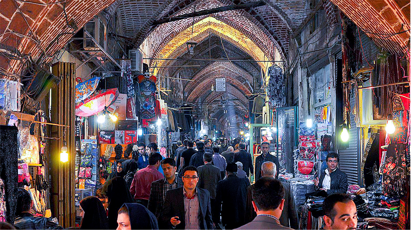 Tabriz Bazaar context highlighting the city’s historic urban fabric and cultural continuity.