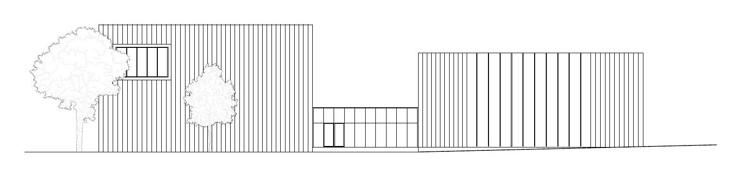 Elevation. Drawing: Archisbang and Areaprogetti