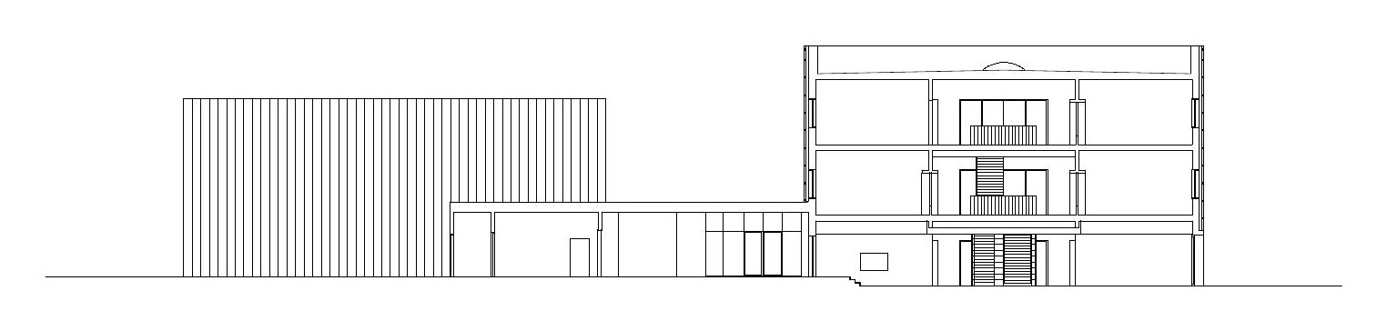 Section. Drawing: Archisbang and Areaprogetti