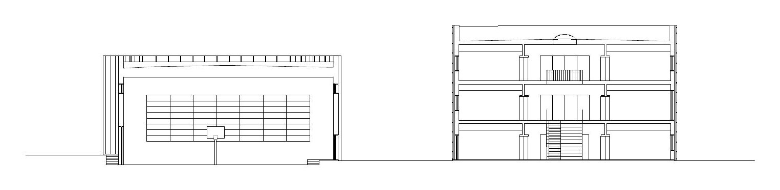 Section. Drawing: Archisbang and Areaprogetti