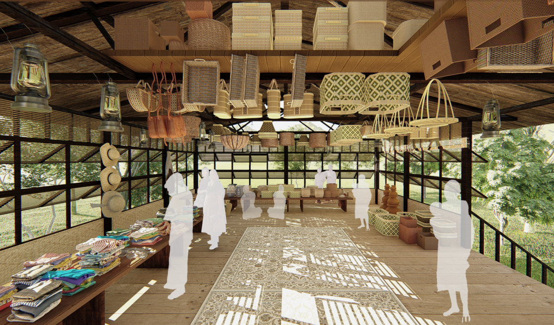 Craft-filled community space celebrating Murong culture through local materials and traditional making.