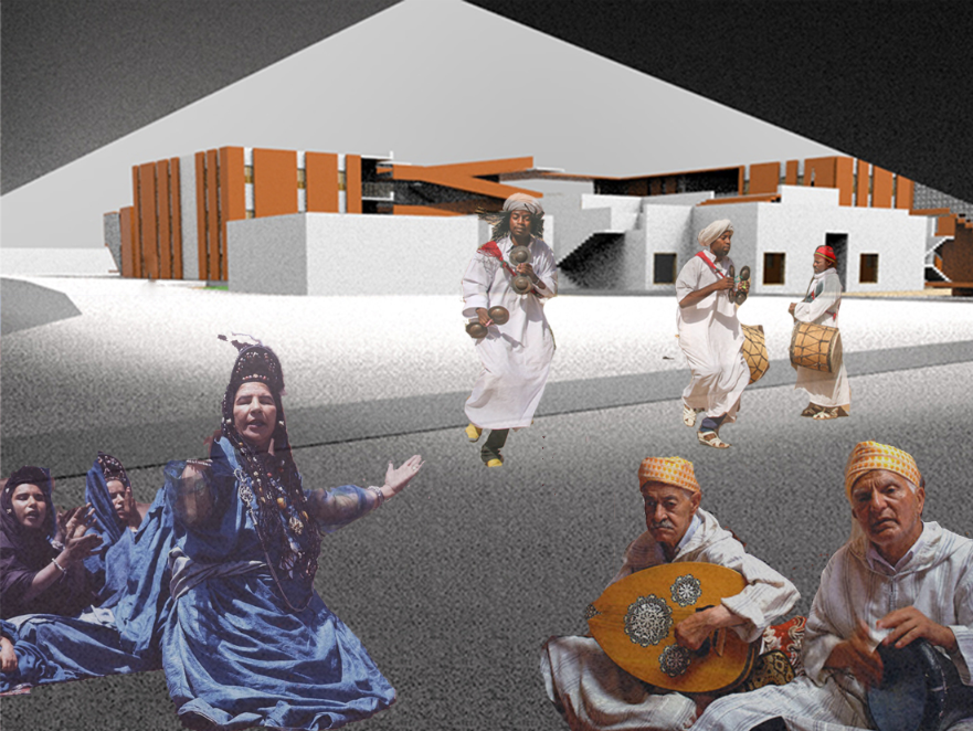 The public square becomes a shared cultural space for music, performance, and community gatherings.