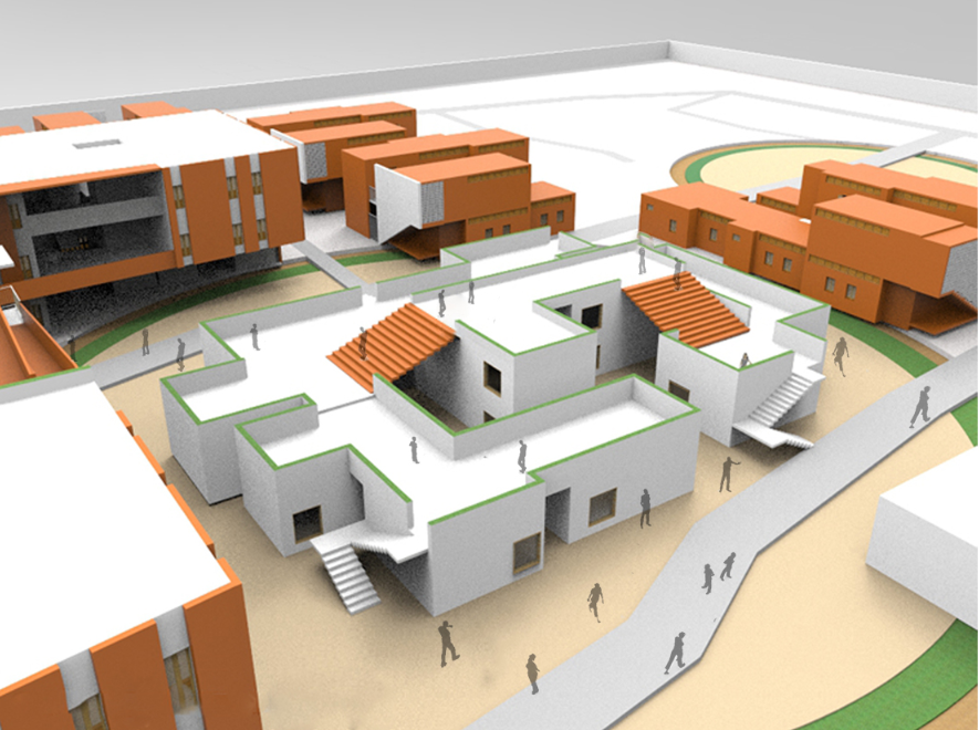 Central amenities cluster around open spaces to strengthen accessibility, recreation, and social interaction.