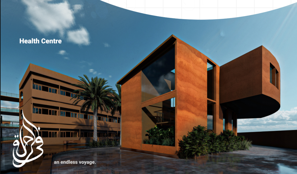 The dedicated health centre integrates medical support directly within the senior living environment.