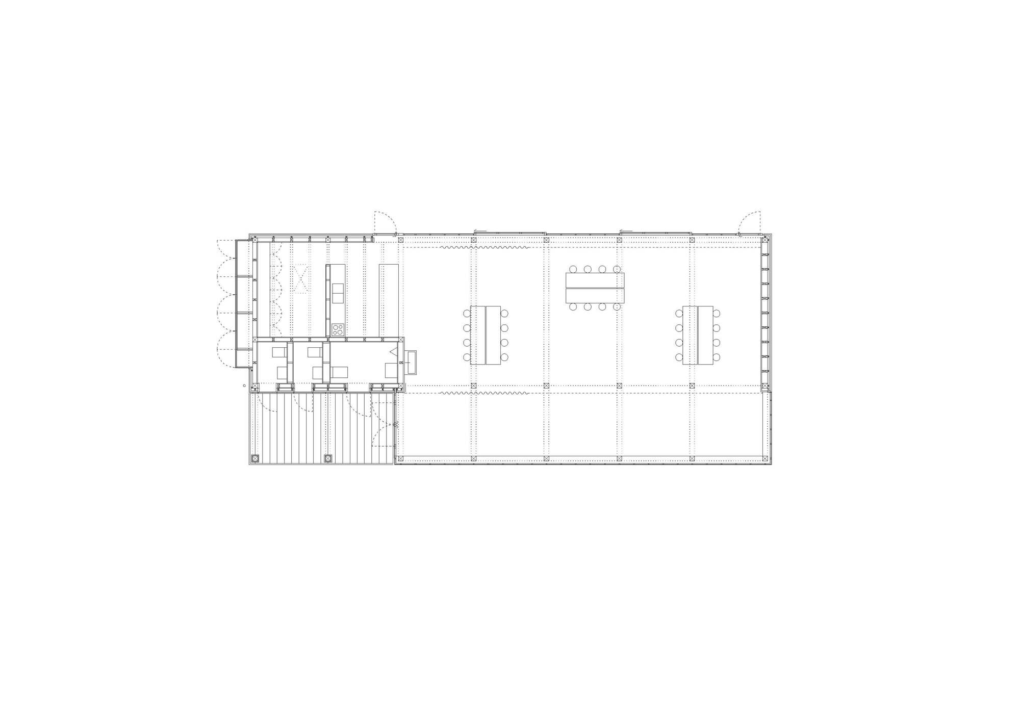 House of the Seasons floor plan at 1:100
