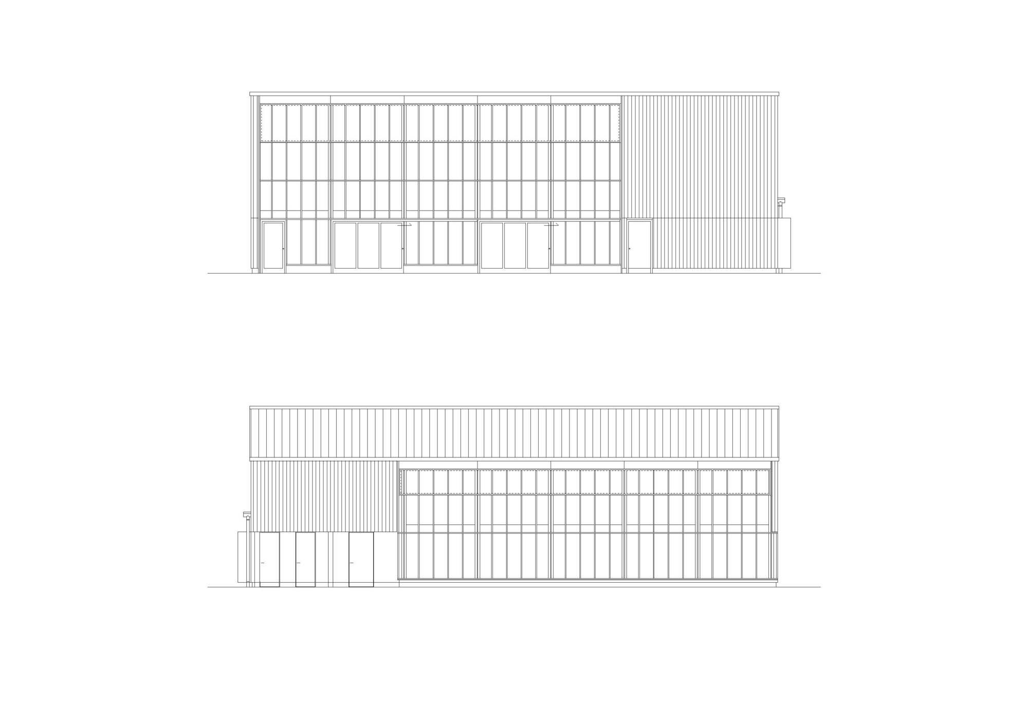 House of the Seasons elevations at 1:100