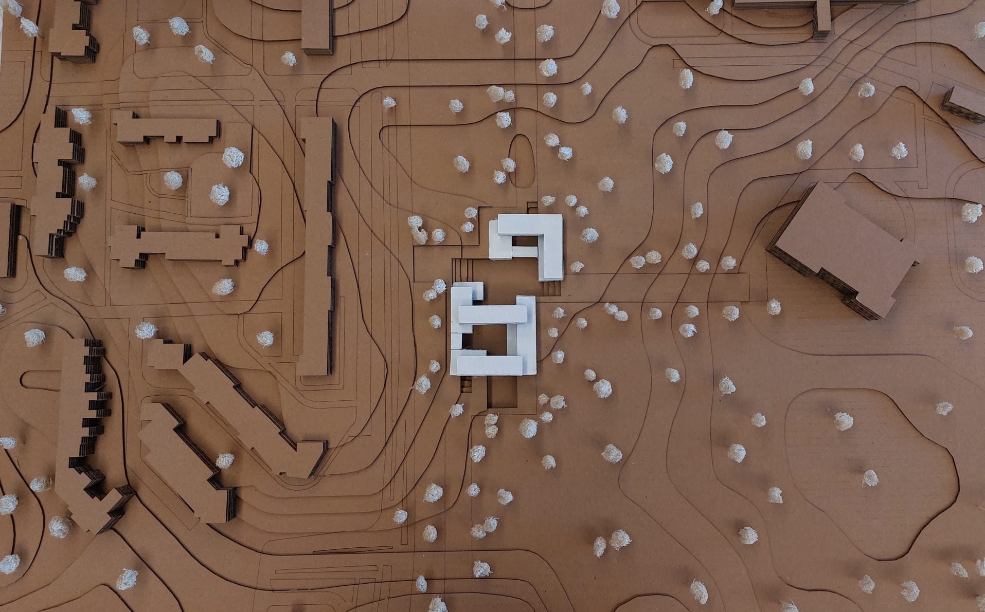 Terra-Cube architecture model (Site Plan)