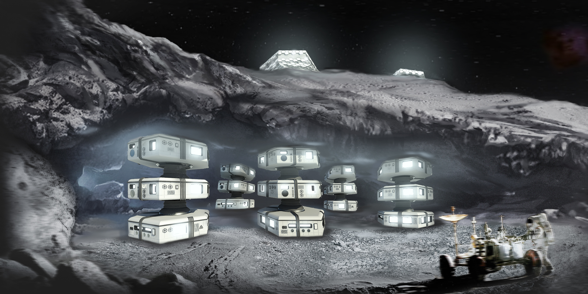 The Mechanical Hive A Lunar Habitation Project Space Architecture