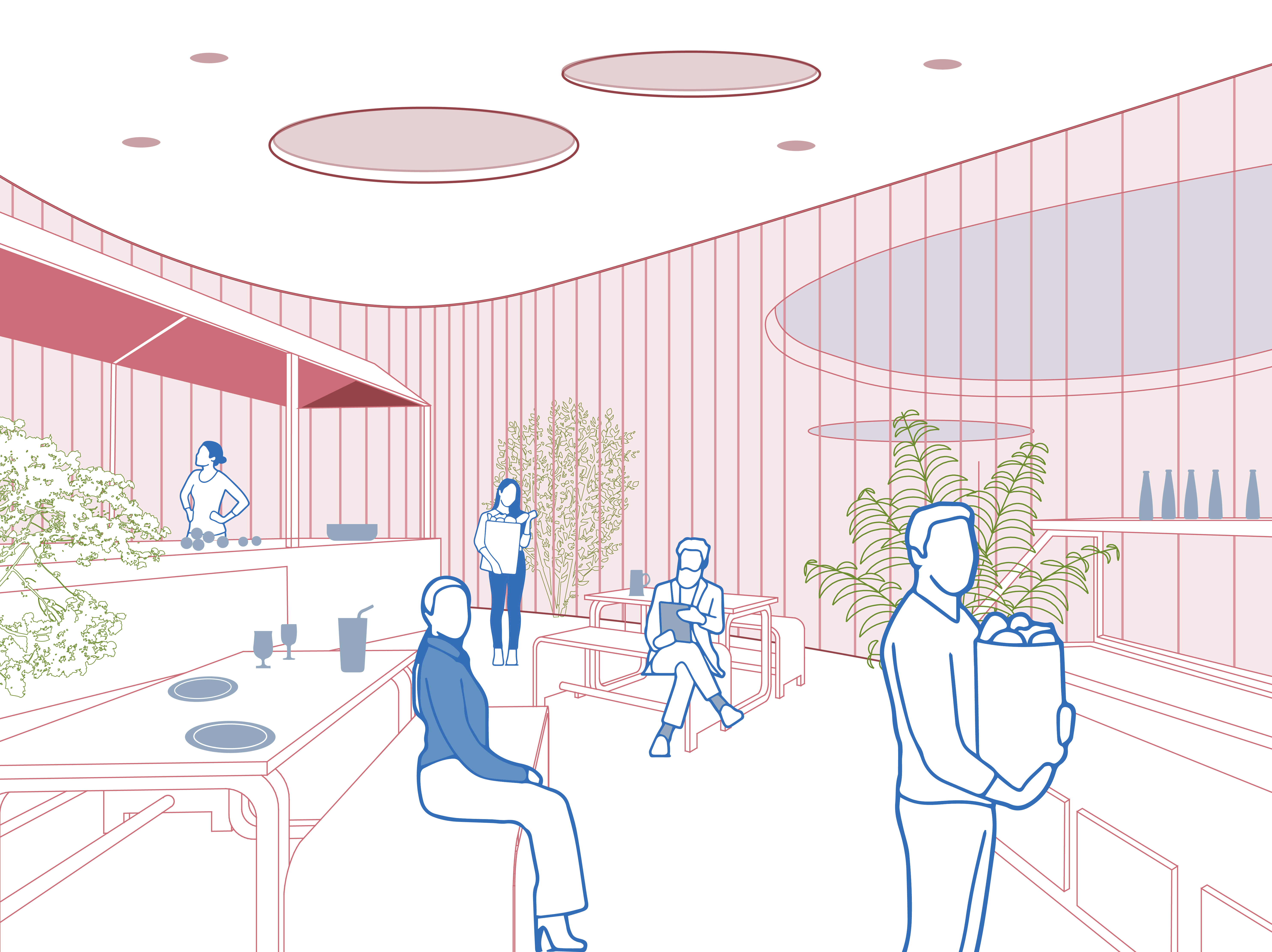 Illustration 2: Market - ground level