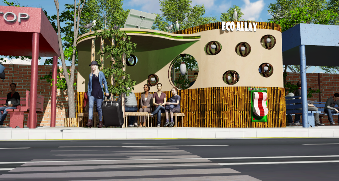 Eco allay bus stop