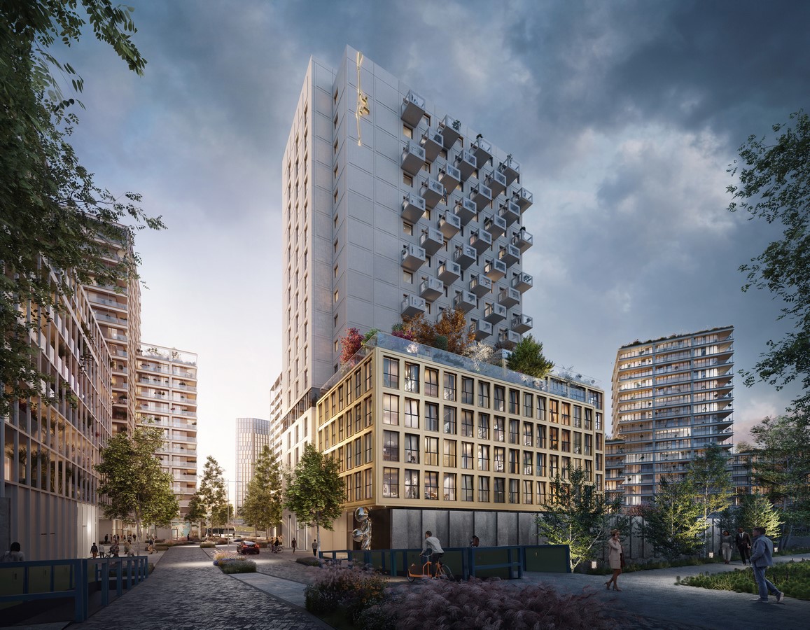 The first residential tower in the ’Bajeskwartier’ presented by Barcode