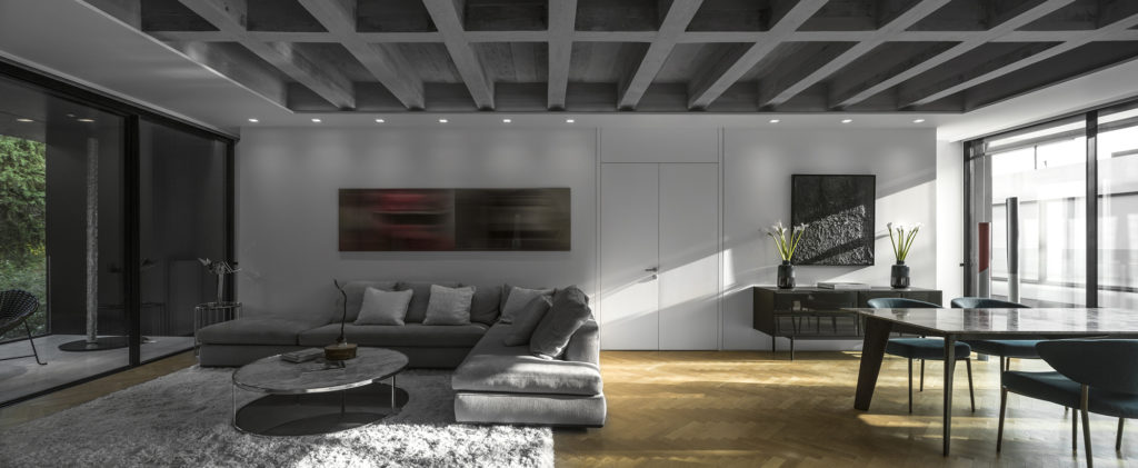 The building was originally designed in 1957 as the headquarters of the iconic Greek architect and urban planner Constantinos Doxiadis. The building had been abandoned for over 20 years before it’s fortunes were reversed. | One Athens Apartment Building by Divercity Architects, Athens, Greece | Photo by Dianna Snape