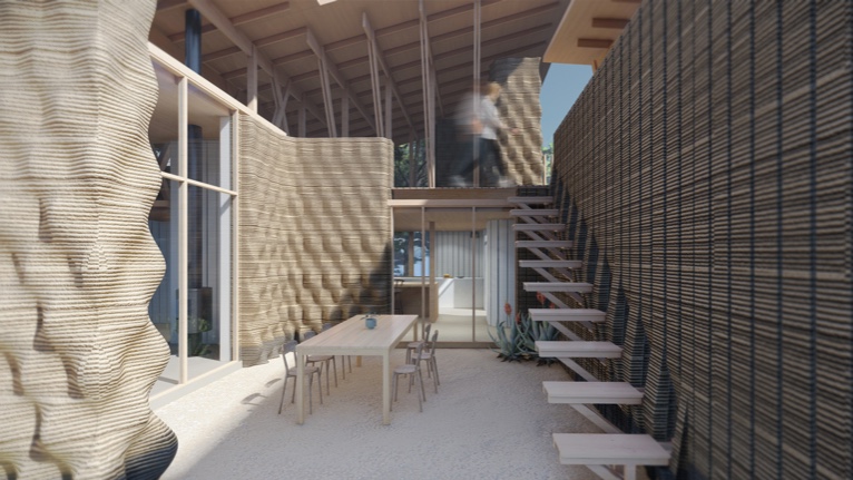 3D Print House project by IAAC and WASP