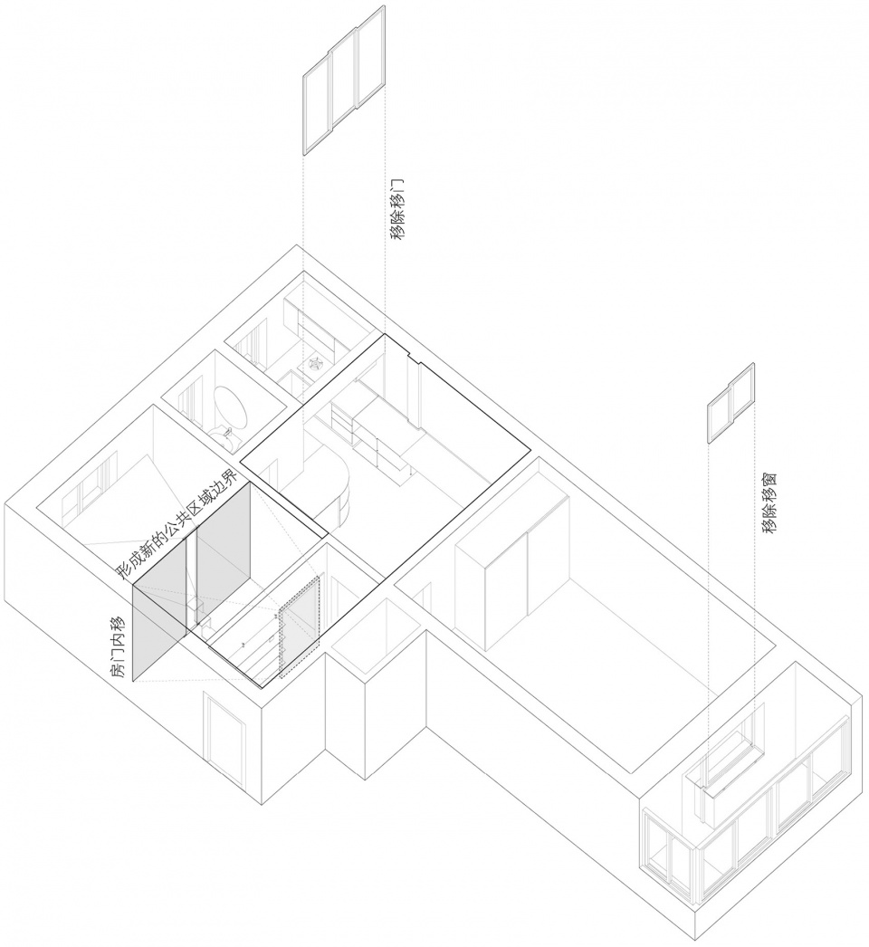 Creating a new boundary for the public area © Posttime Architecture
