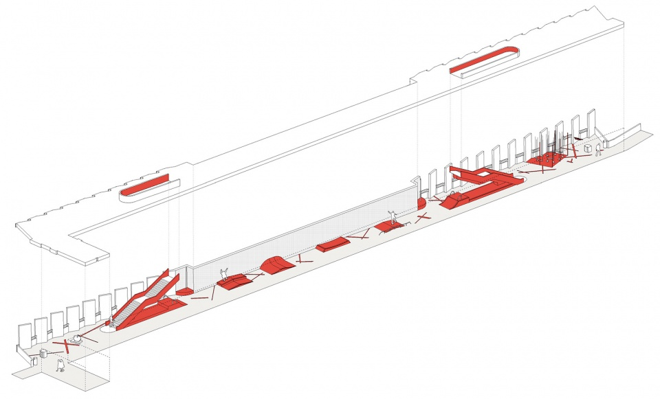 Axonometric analysis drawing © U / U studio & Re_place