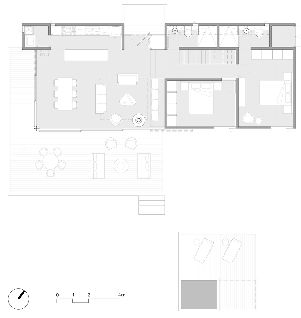 Floor plan © Estudio Atemporal