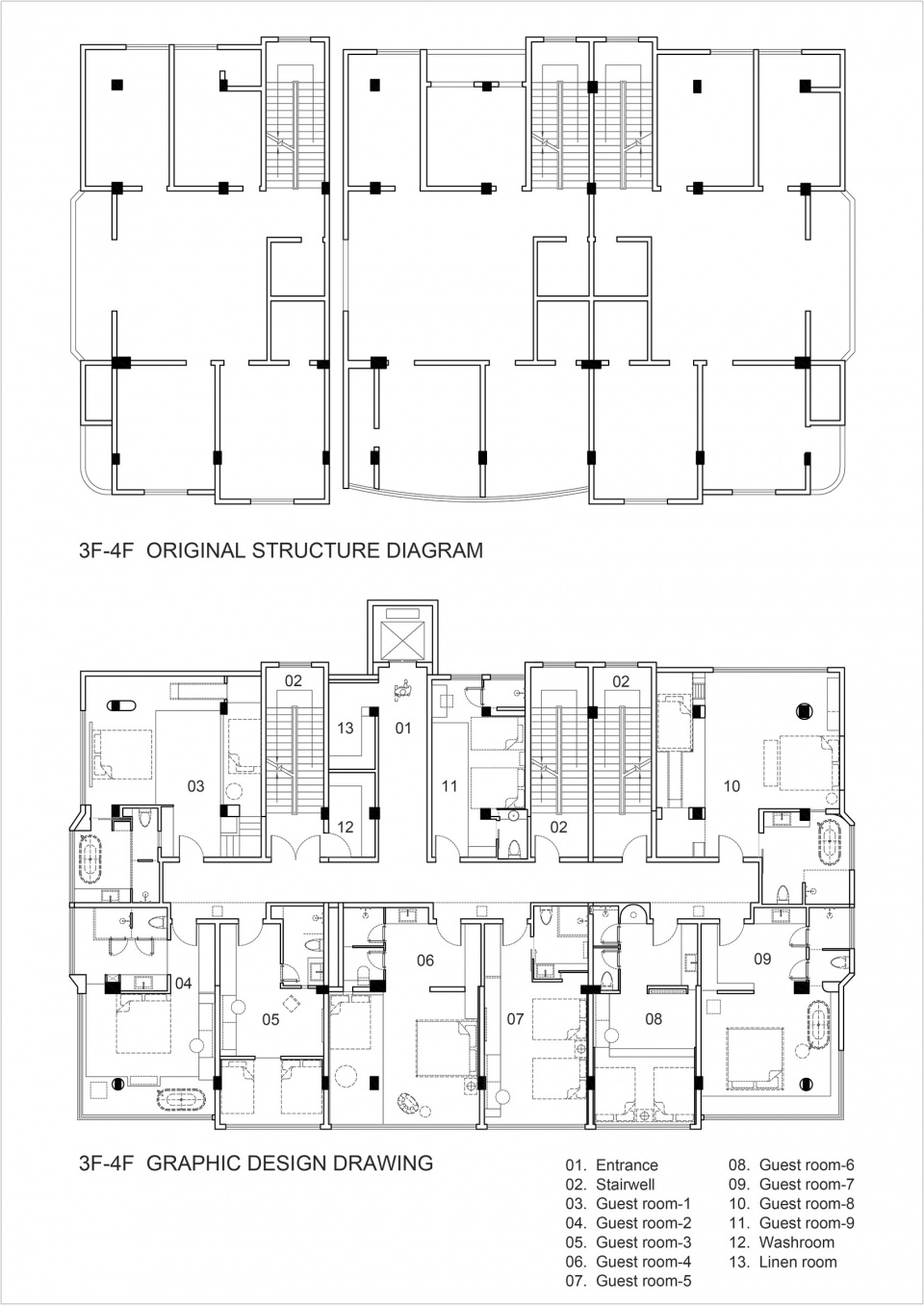 3-4 floor plan © Size Design Studio