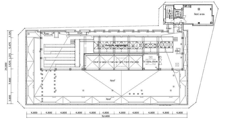 Fourth floor plan © Nikken Sekkei