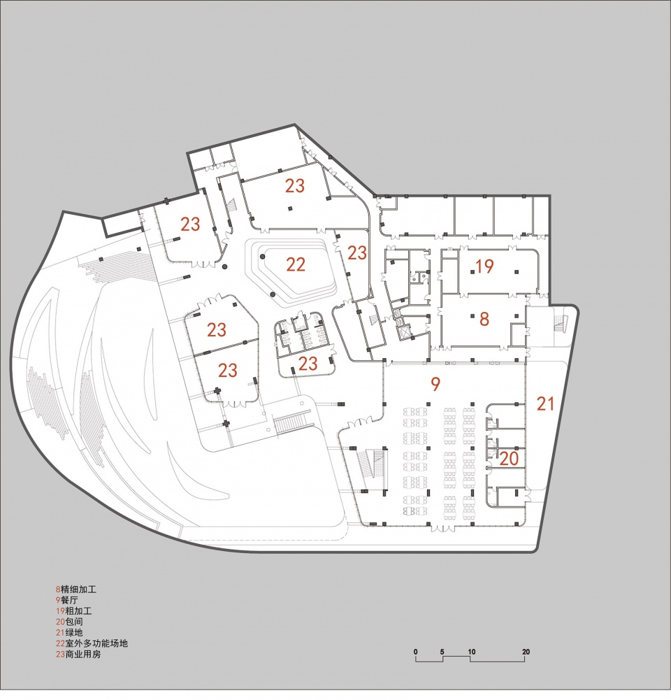 Underground floor plan © Sishifangyuan