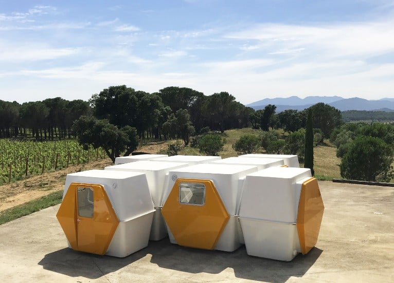 Anja Blomstedt and George Candilis, Hexacube living modules, 1972 © Gallery Clément Cividino & Terra Remota.