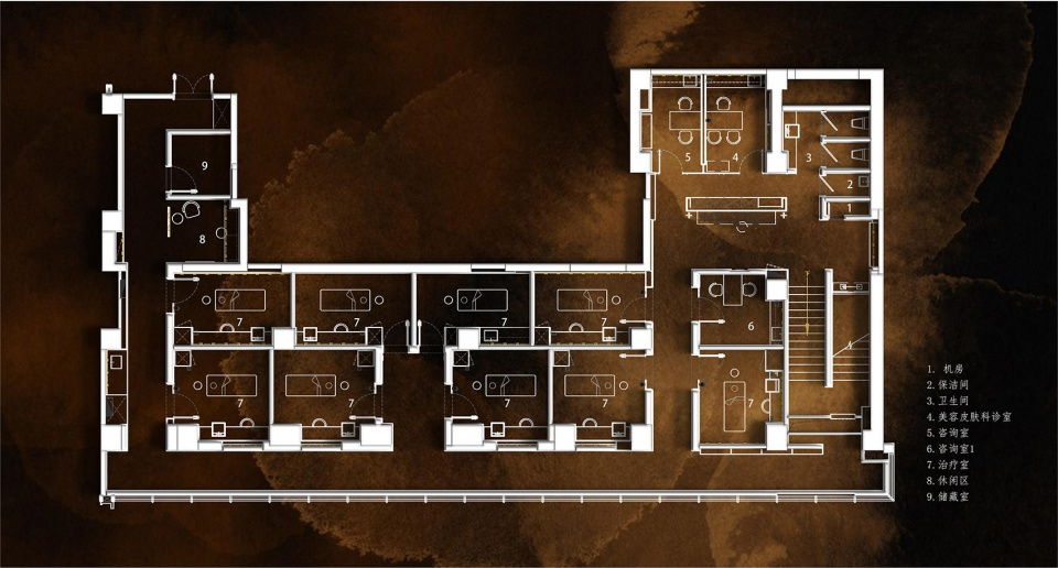 Second floor plan © Wei Hang Interior Design