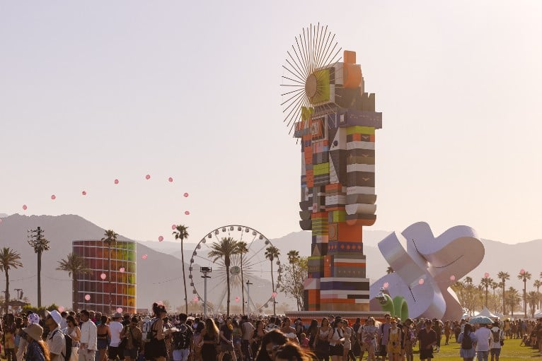 What is the Coachella vibe? Think art installations reaching for